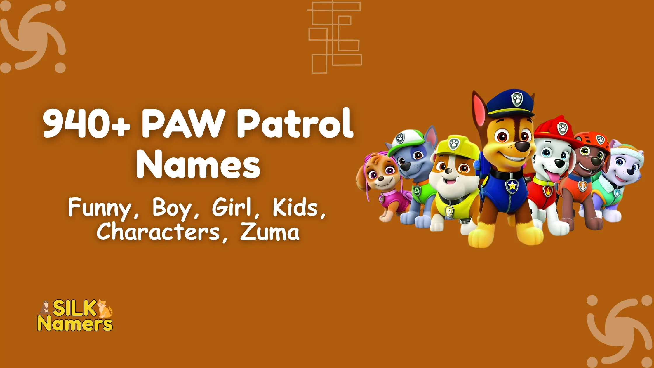 PAW Patrol Names