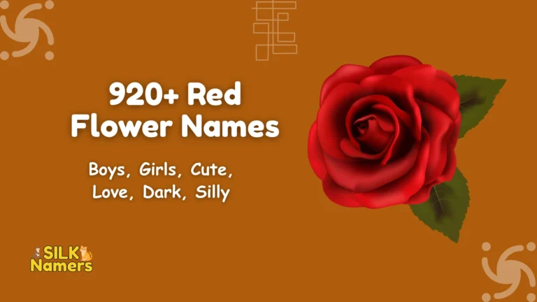 Red Flower Names