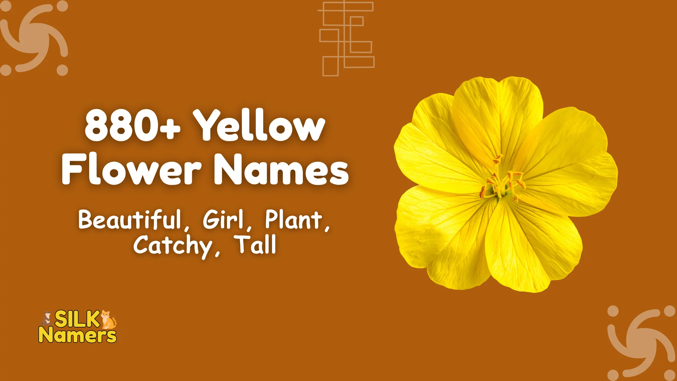 Yellow Flower Names